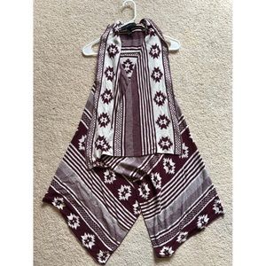 Forever 21 Aztec Print Poncho. Junior Size Medium